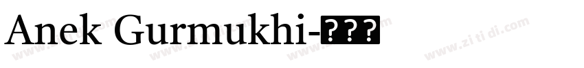 Anek Gurmukhi字体转换